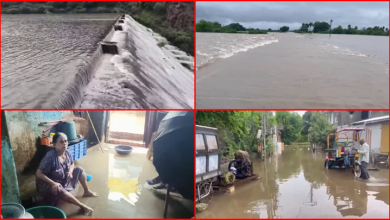 દ્વારકા જિલ્લામાં પણ મેઘો મુશળધાર વરસ્યો છે. અહીં બારેમેઘ ખાંગા જેવી સ્થિતિ સર્જાઈ છે. સતત વરસતા વરસાદથી જનજીવન પ્રભાવિત થયો છે