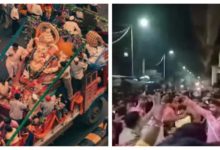 ભિવંડી (મહરાષ્ટ્ર) ગણેશ વિસર્જન દરમિયાન ભગવાન ગણેશની મૂર્તિ પર હિન્દુસ્તાની મસ્જિદ પાસે કેટલાક યુવકોએ મૂર્તિ પર પથ્થરમારો કરતા ભીડ ભડકી ગઇ હતી અને બે જૂથો વચ્ચે અથડામણ થઇ હતી