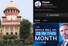 સુપ્રિમ કોર્ટની યુ - ટ્યુબ ચેનલ હેક : અમેરિકા કંપની રીપલ લેબ્ઝના ક્રિપ્ટો કરન્સીના વીડિયો દેખાવા લાગ્યા હતા ,