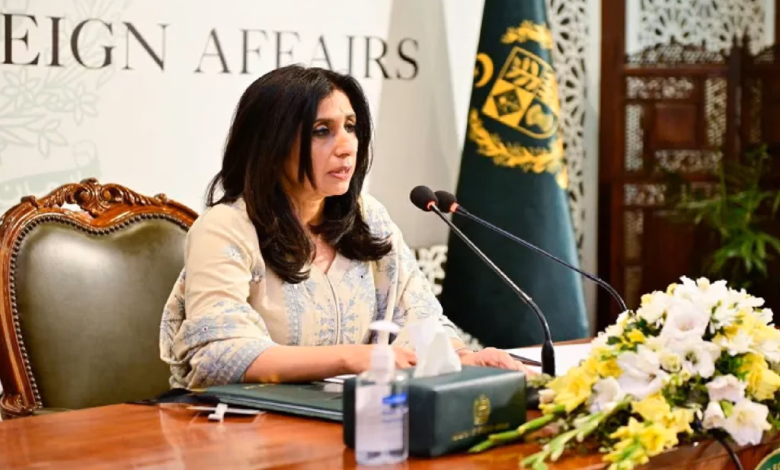 પાકિસ્તાનના વિદેશ મંત્રાલયના પ્રવક્તા મુમતાઝ ઝહરા બલૂચે કહ્યું છે કે જૂનાગઢ, કાશ્મીરની જેમ જ એક અધૂરો એજન્ડા છે.