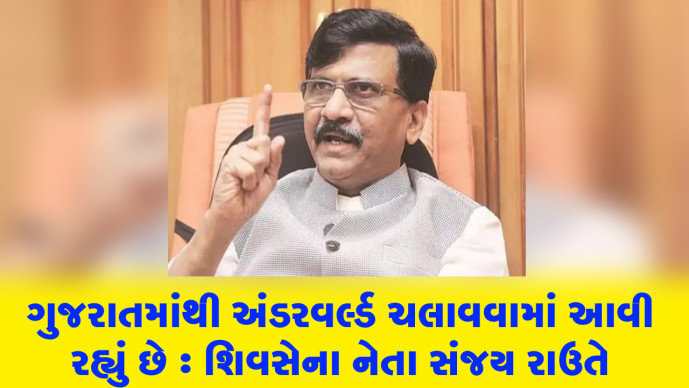 સંજય રાઉતે કહ્યું કે, આ સરકાર પછી મુંબઈમાં ગેંગ વોર અને અંડરવર્લ્ડની તાકાત વધી શકે છે. આ સરકારને અંડરવર્લ્ડનું પણ સમર્થન છે. ગુજરાતમાંથી અંડરવર્લ્ડ ચલાવવામાં આવી રહ્યું છે.