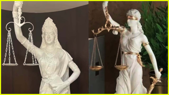 CJI ચંદ્રચુડના આદેશથી ન્યાયની દેવીની નવી ‘મૂર્તિ’ બની : અંગ્રેજોના સમયની જૂની મૂતિ ન્યાયની દેવી જસ્ટિસયાની હતી