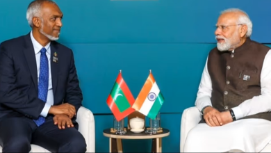 ભારત પ્રવાસે આવેલા માલદીવના રાષ્ટ્રપતિ મોહમ્મદ મુઈજ્જુએ પીએમ મોદી સાથે હૈદરાબાદ હાઉસમાં મુલાકાત કરી.