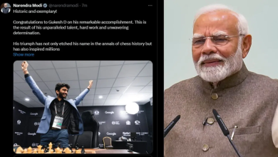 ભારતના ડી. ગુકેશે ગુરુવારે 2024 FIDE વર્લ્ડ ચેમ્પિયનશિપ ટાઇટલ જીતીને ઈતિહાસ રચ્યો ; PM મોદીએ વર્લ્ડ ચેસ ચેમ્પિયન બનવા પર અભિનંદન પાઠવ્યા ,