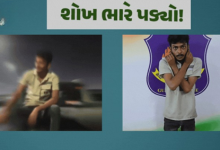 સુરતમાં કાયદાનો ભંગ કરનાર યુવકને પોલીસે કાયદાનો પાઠ ભણાવ્યો છે ,