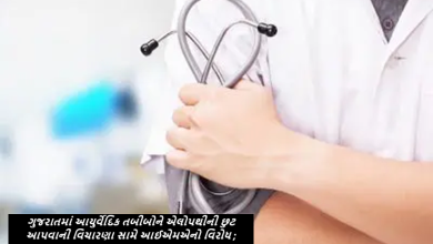 ગુજરાતમાં આયુર્વેદિક તબીબોને એલોપથીની છુટ આપવાની વિચારણા સામે આઈએમએનો વિરોધ ;