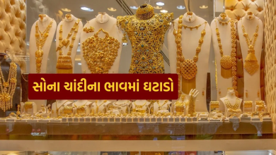 સોના-ચાંદીના ભાવમાં આજે ઘટાડો જોવા મળ્યો 75709 રૂપિયા પ્રતિ 10 ગ્રામ અને ચાંદીનો ભાવ ઘટીને 87035 રૂપિયા પ્રતિ કિલો થઈ ગયો છે ,