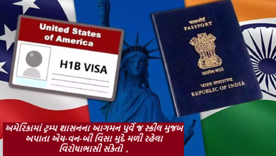 અમેરિકામાં ટ્રમ્પ શાસનના આગમન પુર્વે જ સ્કીલ મુજબ અપાતા એચ-વન-બી વિસા મુદે મળી રહેલા વિરોધાભાસી સંકેતો ,