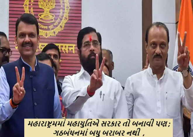 મહારાષ્ટ્રમમાં મહાયુતિએ સરકાર તો બનાવી લીધી પરંતુ, એવું લાગી રહ્યું છે કે ગઠબંધનમાં બધુ બરાબર નથી ચાલી રહ્યું.