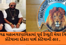 જૂનાગઢ મહાનગરપાલિકાના પરિણામમાં ઉલટફેર, પૂર્વ ડેપ્યુટી મેયર ગિરીશ કોટેચાના દીકરા પાર્થ કોટેચાની હાર ,