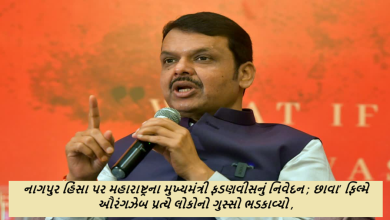 નાગપુર હિંસા પર મહારાષ્ટ્રના મુખ્યમંત્રી ફડણવીસનું નિવેદન ; છાવા’ ફિલ્મે ઔરંગઝેબ પ્રત્યે લોકોનો ગુસ્સો ભડકાવ્યો ,