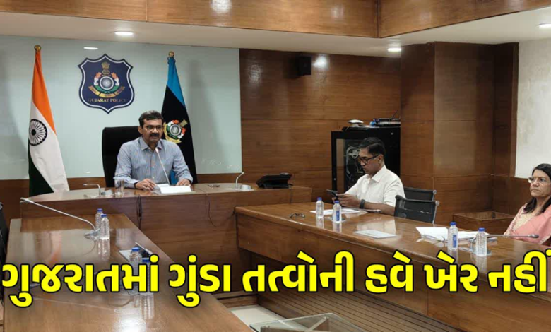 100 કલાકની અંદર રાજ્યના પ્રત્યેક પોલીસ સ્ટેશન વિસ્તારમાં રહેતા અસામાજીક ગુંડા તત્વોની યાદી તૈયાર કરવા કડક સુચના આપવામાં આવી છે.