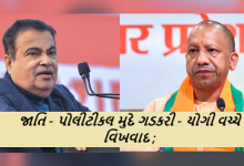 જાતિ - પોલીટીકલ મુદે ગડકરી - યોગી વચ્ચે વિખવાદ ; કેન્દ્રીય મંત્રી કહે છે જાતિની વાત કરશો તો હું લાત મારીશ ,