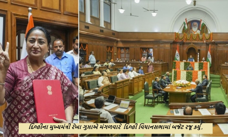 દિલ્હીના મુખ્યમંત્રી રેખા ગુપ્તાએ મંગળવારે દિલ્હી વિધાનસભામાં બજેટ રજૂ કર્યું