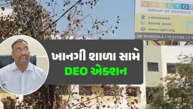 વડોદરાના ખાનગી સ્કૂલ સામે ; RTE એક્ટનો અમલ ન થતો હોવાનું સામે આવતા વડોદરા DEOએ ભાયલીની વિબગ્યોર સ્કૂલને 30 હજાર રૂપિયાનો દંડ ફટકાર્યો છે.