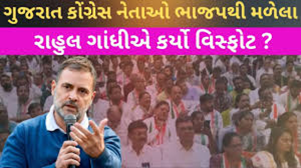 રાહુલ ગાંધીનો વિસ્ફોટ ; ભાજપ માટે કામ કરતાં 20 - 30 નેતાઓને કાઢતા અચકાશું નહિં ,