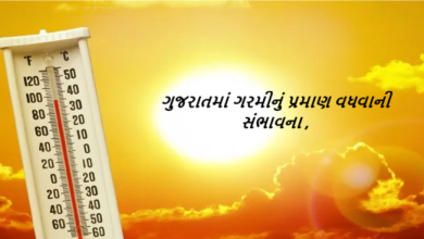 હવામાન વિભાગના અમદાવાદ કેન્દ્ર દ્વારા આગામી દિવસોમાં દિવસના અને રાતના તાપમાનમાં વધારો થવાનું પૂર્વાનુંમાન ,