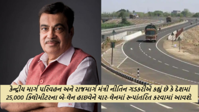 દેશમાં 25,000 કિલોમીટરના બે-લેન હાઇવેને ચાર-લેનમાં રૂપાંતરિત કરવામાં આવશે. આ પ્રોજેક્ટનો ખર્ચ 10 લાખ કરોડ રૂપિયા થશે.