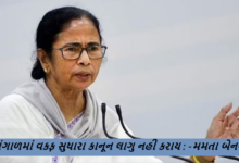 પશ્ચિમ બંગાળના મુખ્યમંત્રી મમતા બેનરજીએ જાહેર કર્યુ છે કે, સુધારેલો કાનૂન પશ્ચિમ બંગાળમાં લાગુ થશે નહી.