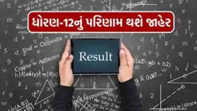 ધોરણ 12 વિજ્ઞાન અને સામાન્ય પ્રવાહની પરીક્ષાનું આજે સોમવારે સોમવારે પરિણામ થશે જાહેર ,
