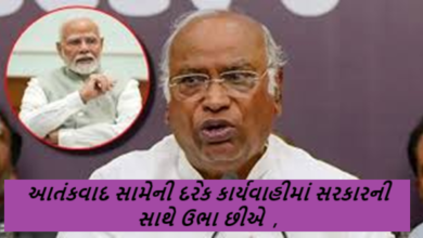 ઓપરેશન સિંદૂરને લઈને કોંગ્રેસ અધ્યક્ષ મલ્લિકાર્જુન ખડગેએ આપી પહેલી પ્રતિક્રિયા ; આતંકવાદ સામેની દરેક કાર્યવાહીમાં સરકારની સાથે ઉભા છીએ ,