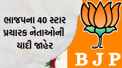 કડી અને વિસાવદર વિધાનસભાની બેઠકો પર પેટાચૂંટણી આગામી 19 જૂને યોજાવવા જઇ રહી છે. આ પેટા ચૂંટણીને લઇને ભાજપે સ્ટારપ્રચારકોની યાદી જાહેર કરી છે