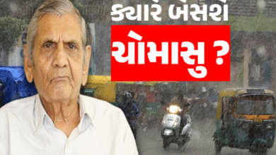 અંબાલાલ પટેલે કહ્યું કે ચોમાસુ ગુજરાતની નજીક પહોંચ્યુ છે, તેમણે કહ્યું 13 જૂનથી 22 જૂન પંચમહાલ, વડોદરા ભારેથી અતિભારે વરસાદ થઈ શકે છે ,