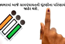 રાજ્યભરમાં આજે ગ્રામપંચાયતની ચૂંટણીના પરિણામો જાહેર થશે ; રાજ્યભરમાં કુલ 1 હજાર 80 જેટલા હોલમાં મતગણતરી શરૂ થશે