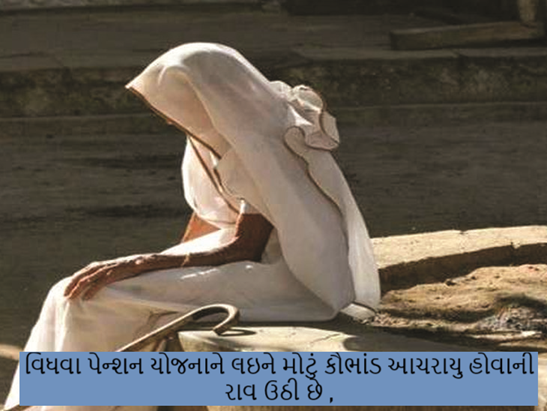 રાજ્યમાંથી એક મોટા કૌભાંડની હારમાળા સામે આવી રહી છે. વિધવા પેન્શન યોજનાને લઇને મોટું કૌભાંડ આચરાયુ હોવાની રાવ ઉઠી છે ,
