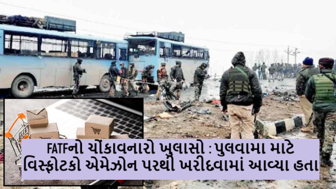 પુલવામા માટે વિસ્ફોટકો એમેઝોન પરથી ખરીદવામાં આવ્યા હતા, ગોરખપુરમાં આતંકવાદીઓને ઓનલાઈન પૈસા પૂરા પાડવામાં આવ્યા હતા ; FATFનો ચોંકાવનારો ખુલાસો ,
