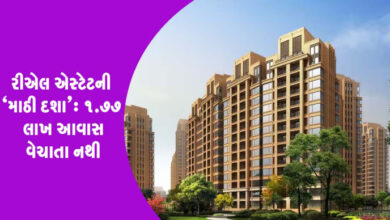 રીએલ એસ્ટેટની ‘માઠી દશા ; 2024-25 માં માત્ર 36 પ્રોજેકટ પૂર્ણ થયા , 1.77 લાખ આવાસ વેચાતા નથી ,
