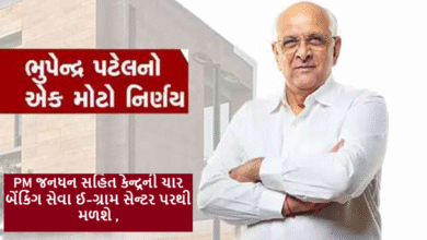 ગ્રામીણ સુવિધા માટે મુખ્યમંત્રી ભૂપેન્દ્ર પટેલનો મહત્વનો નિર્ણય ; PM જનધન સહિત કેન્દ્રની ચાર બેંકિંગ સેવા ઈ-ગ્રામ સેન્ટર પરથી મળશે .