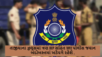 તાજીયાના ઝુલુસમાં ત્રણ DCP સહિત 1892 પોલીસ જવાન બંદોબસ્તમાં ખડેપગે રહેશે ,