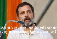 બિહારમાં ચાલી રહેલી મતદાર અધિકાર યાત્રા હવે રાષ્ટ્રીય રાજકારણનું કેન્દ્રબિંદુ બની ગઈ છે.
