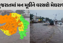ગુજરાતમાં ફરી એક વાર વરસાદી માહોલ જામ્યો ; અનેક જિલ્લાઓમાં હવામાન વિભાગે ઓરેન્જ અને યેલો એલર્ટ જાહેર કરી નાગરિકોને સતર્ક રહેવાની સલાહ આપી છે.
