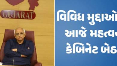ગાંધીનગરમાં આજે રાજ્ય સરકારની કેબિનેટ બેઠક યોજાવાની છે. મુખ્યમંત્રી ભૂપેન્દ્ર પટેલ બેઠકની અધ્યક્ષતા કરશે અને મહત્વપૂર્ણ નીતિગત મુદ્દાઓ પર ચર્ચા થશે.